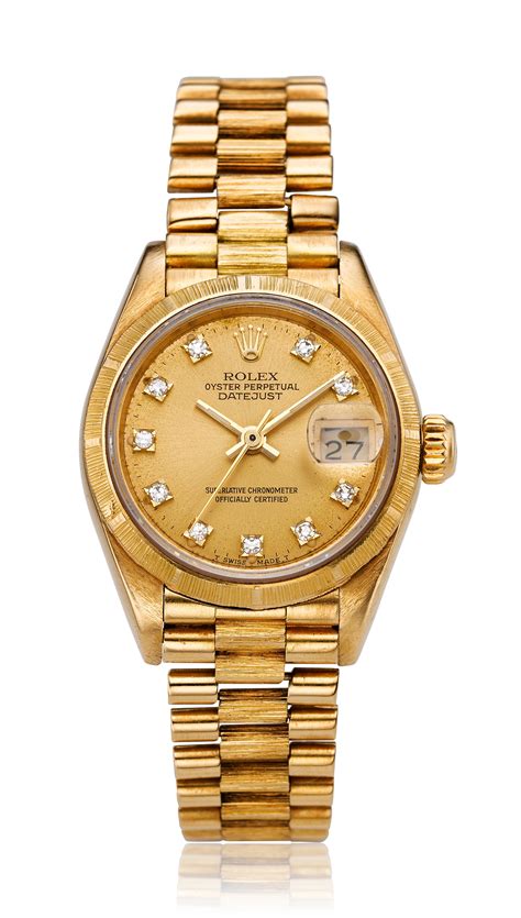 women's gold watch rolex|rolex lady datejust 18k gold.